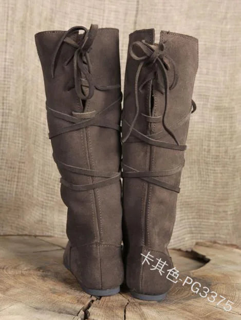The Wanderer’s Boots – Pathwalker Leatherbound Footwear
