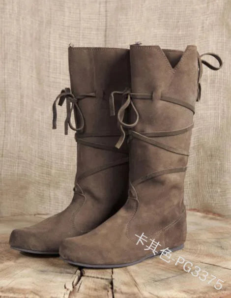 The Wanderer’s Boots – Pathwalker Leatherbound Footwear