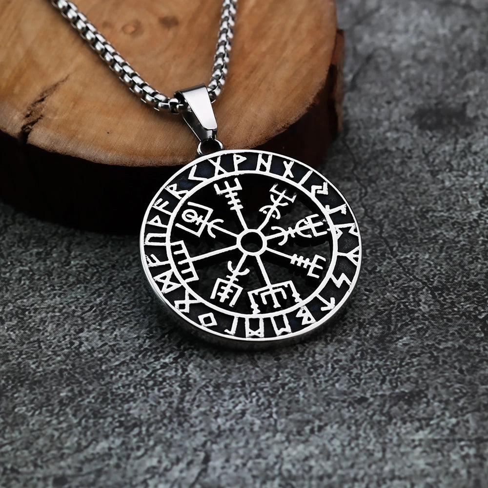 The Wayfinder – Viking Compass Rune Pendant
