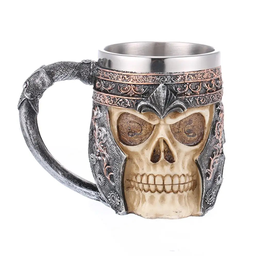 The Berserker’s Mug – Viking Wooden Tankard with Steel Rim