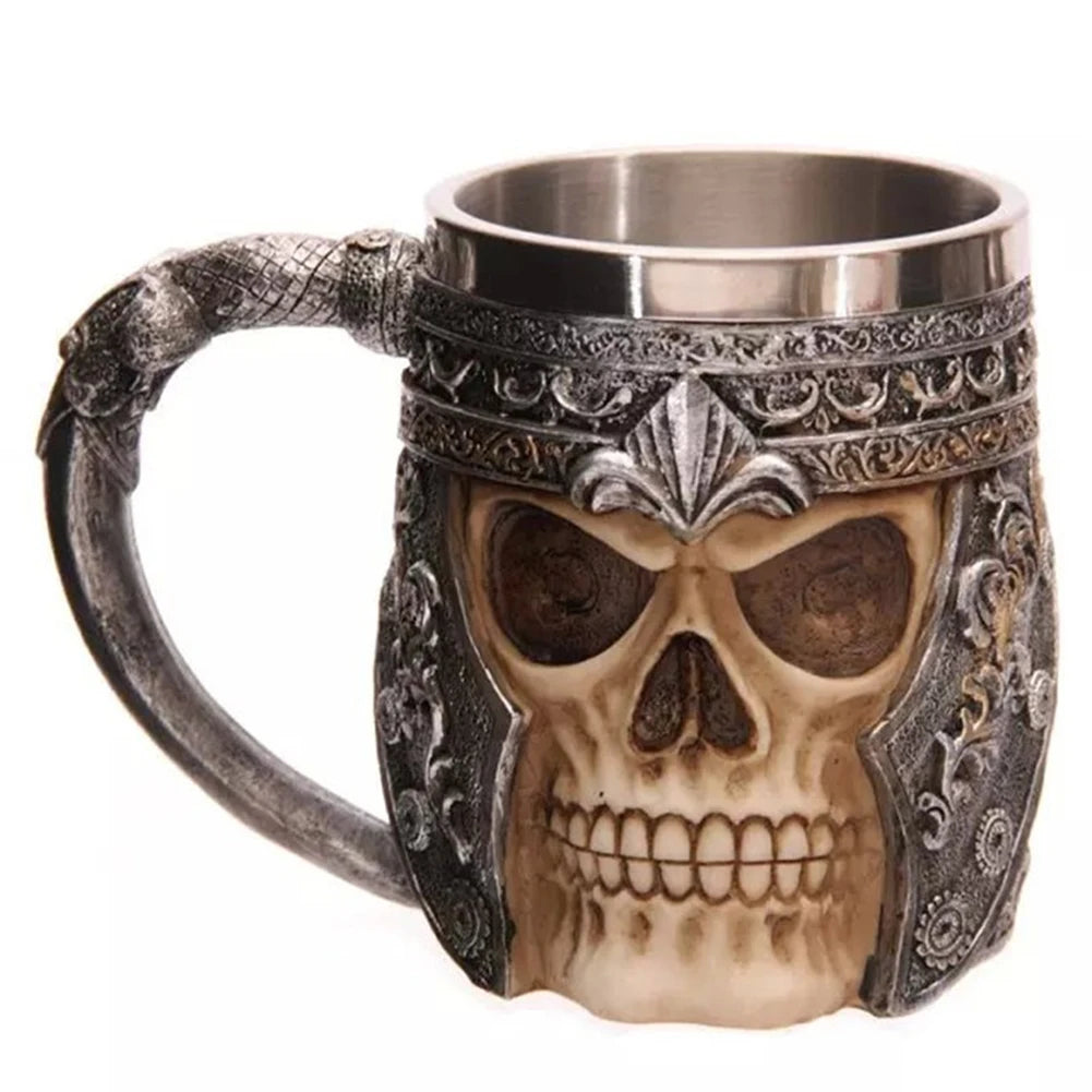The Berserker’s Mug – Viking Wooden Tankard with Steel Rim