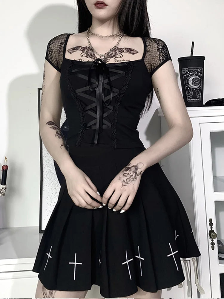 The Nocturne Top – Lacebound Ritualwear