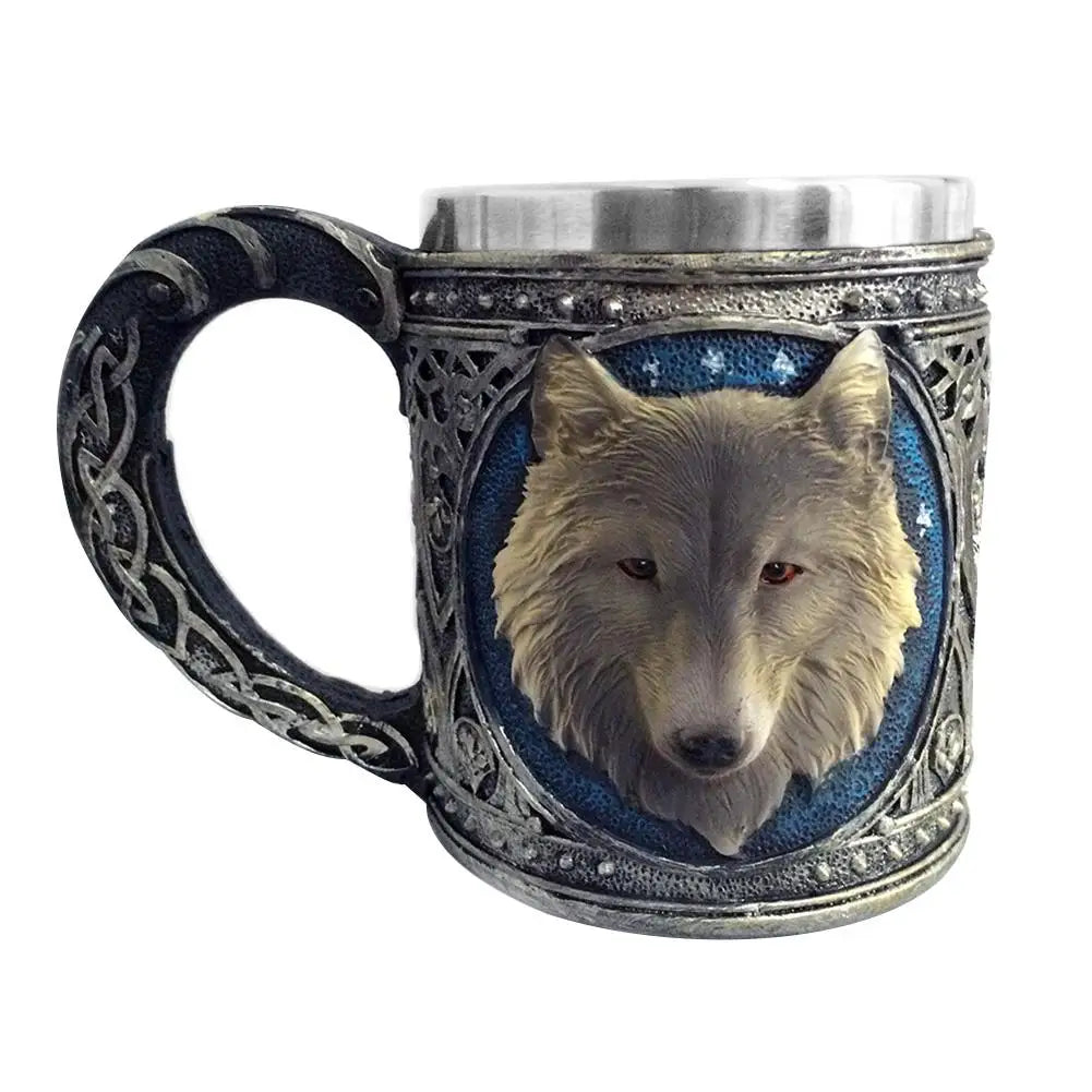 The Berserker’s Mug – Viking Wooden Tankard with Steel Rim