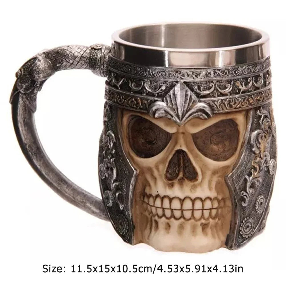 The Berserker’s Mug – Viking Wooden Tankard with Steel Rim