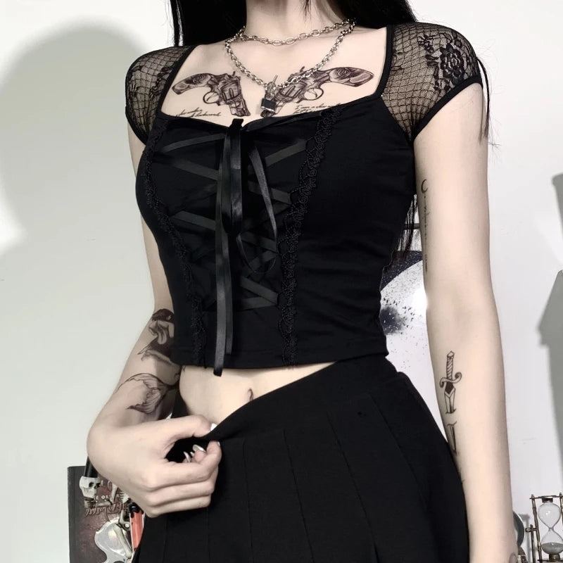 The Nocturne Top – Lacebound Ritualwear