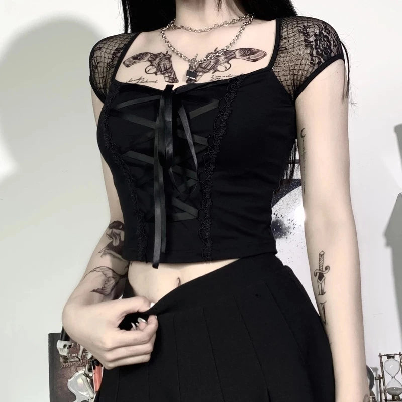 The Nocturne Top – Lacebound Ritualwear