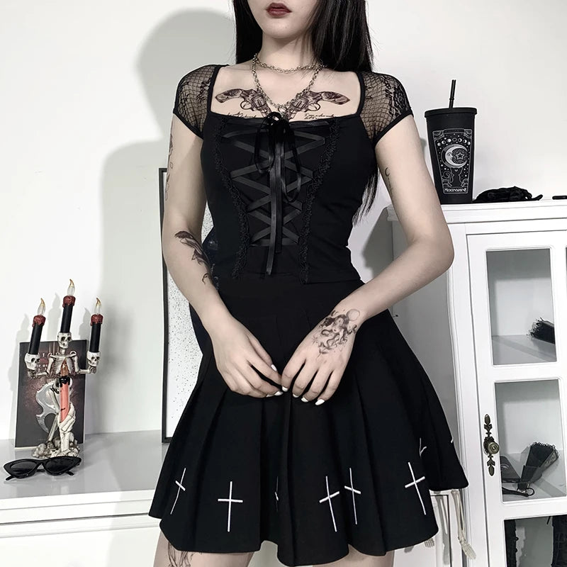 The Nocturne Top – Lacebound Ritualwear