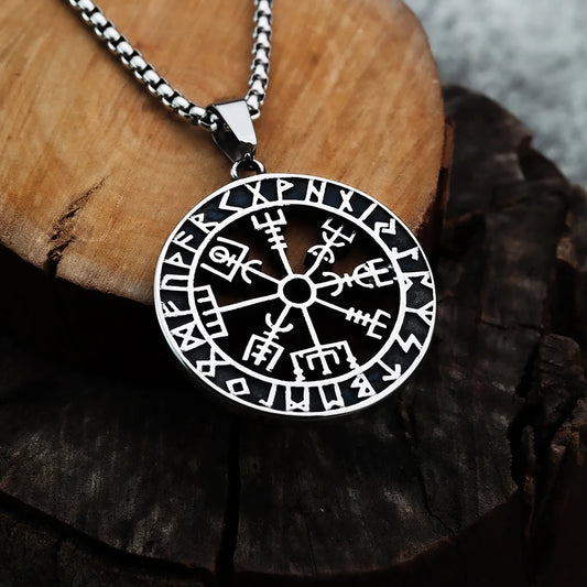 The Wayfinder – Viking Compass Rune Pendant